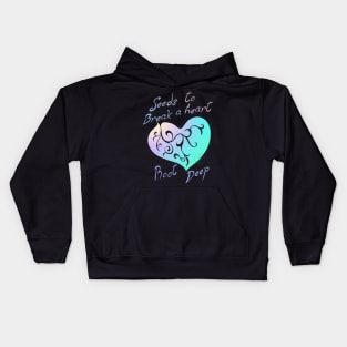 Pastel Goth seeds to break a heart Kids Hoodie